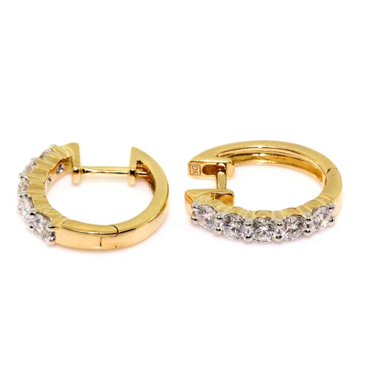 0.85ct Diamond Hoops