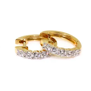 0.85ct Diamond Hoops