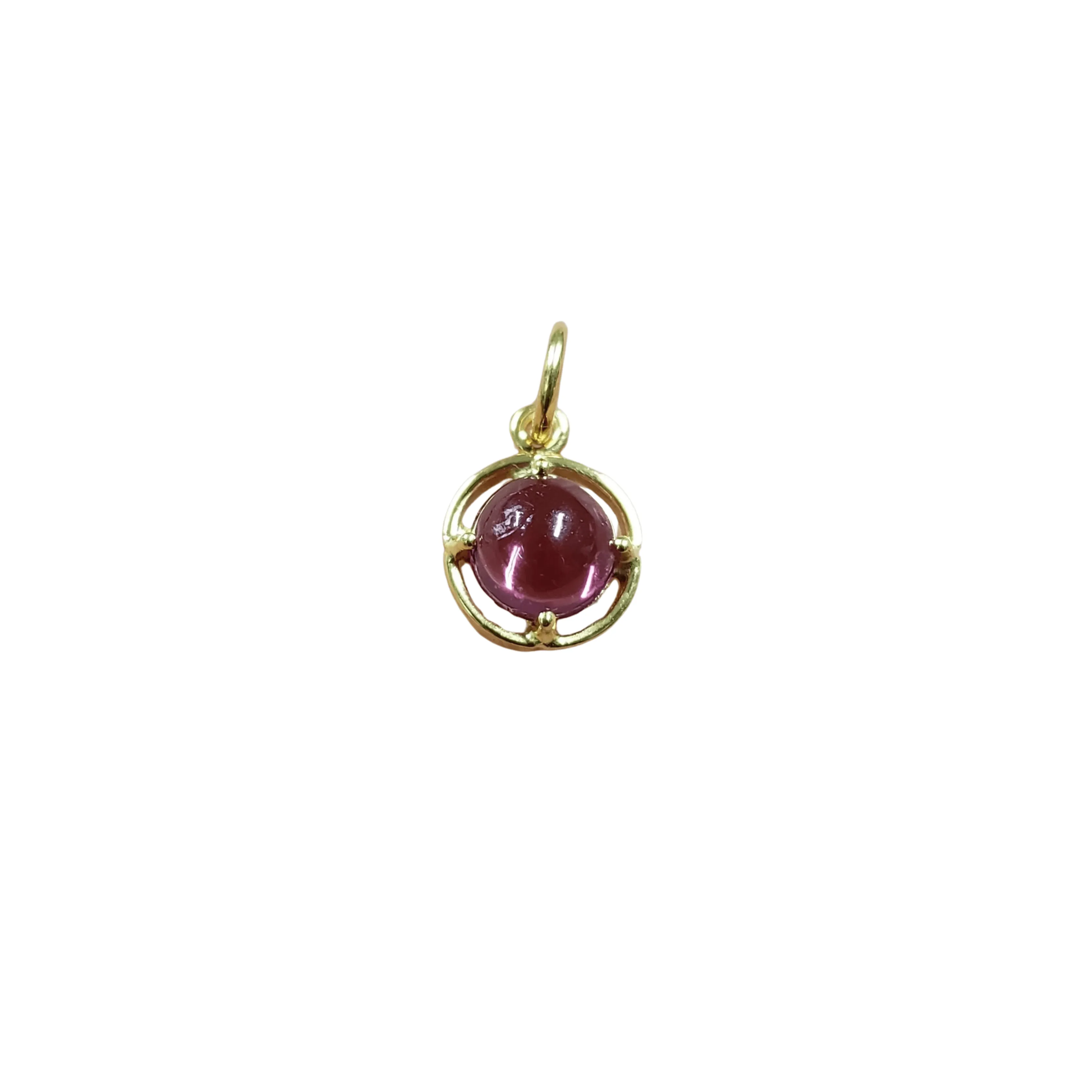 14k Gold Rubellite Pendant