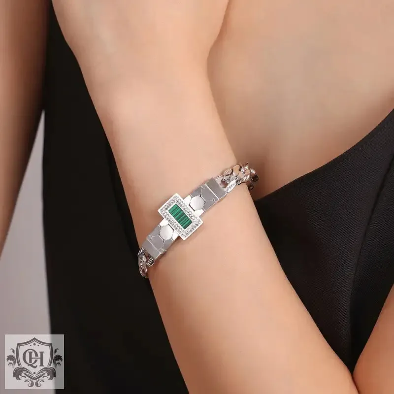18K Gold Gemstone Bracelet Or Necklace