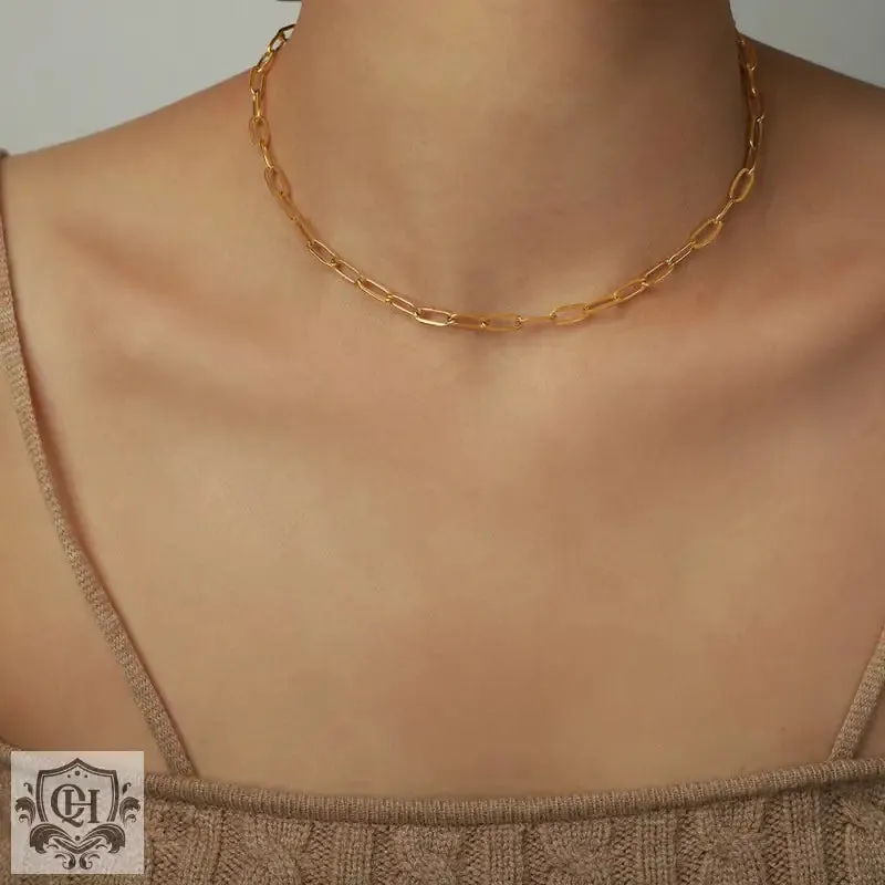 18K Gold Gemstone Stacked Necklace
