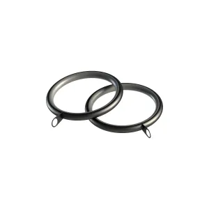 28mm Nikola Lined Rings (Pk 8) Black