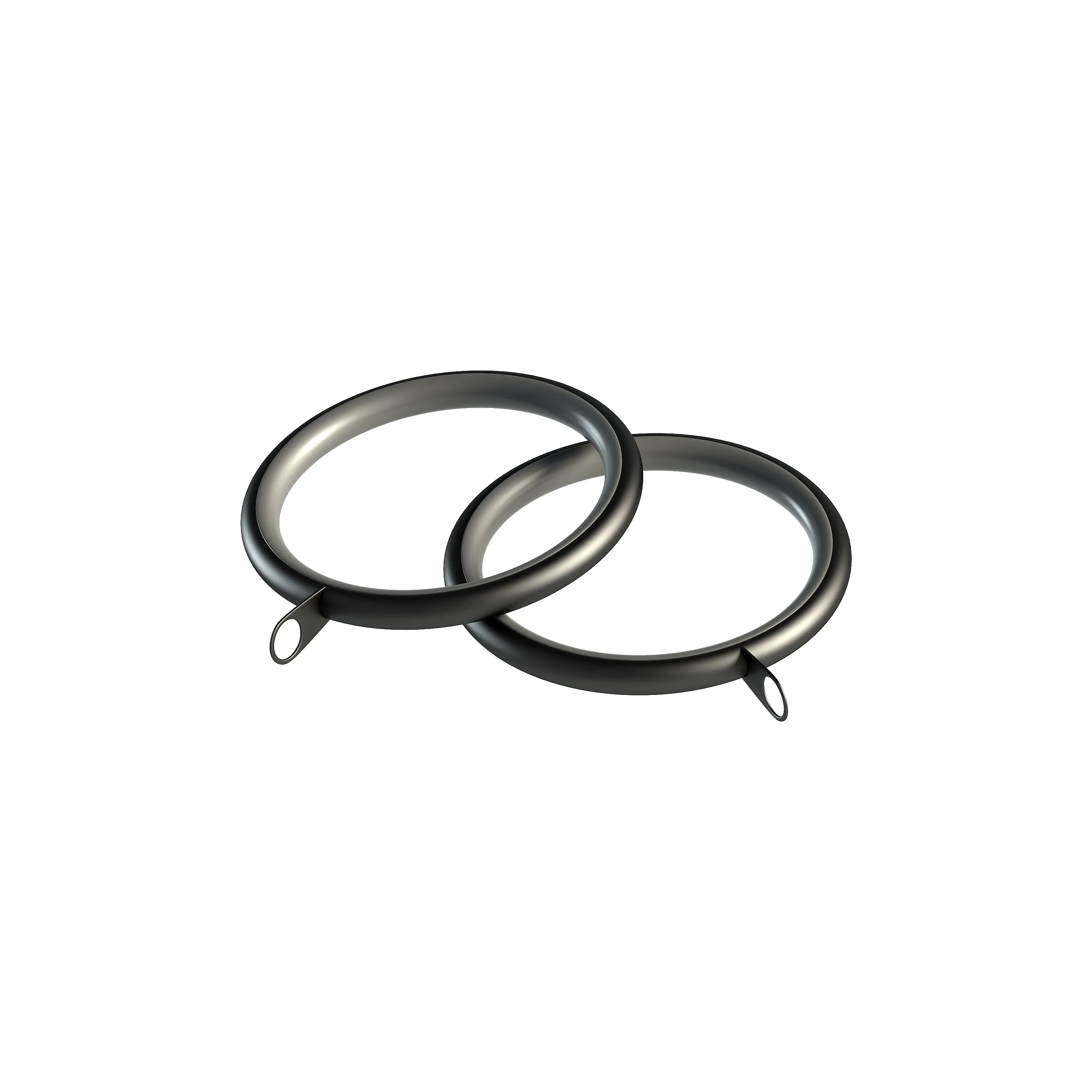 28mm Nikola Lined Rings (Pk 8) Black