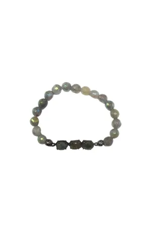 3 Stone Lab Gunmetal Bracelet