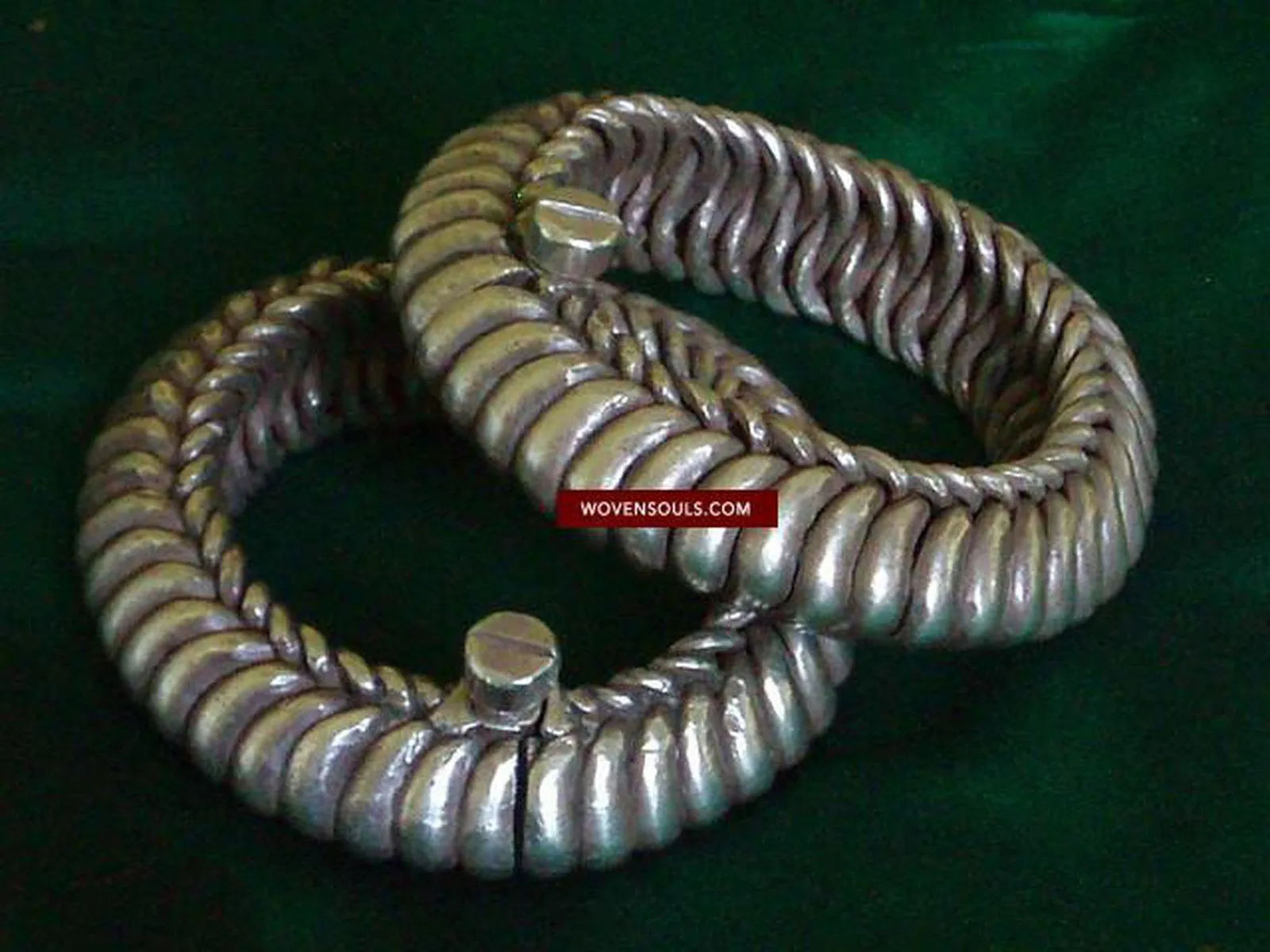 318 Old Indian Silver Anklets Payal Toda