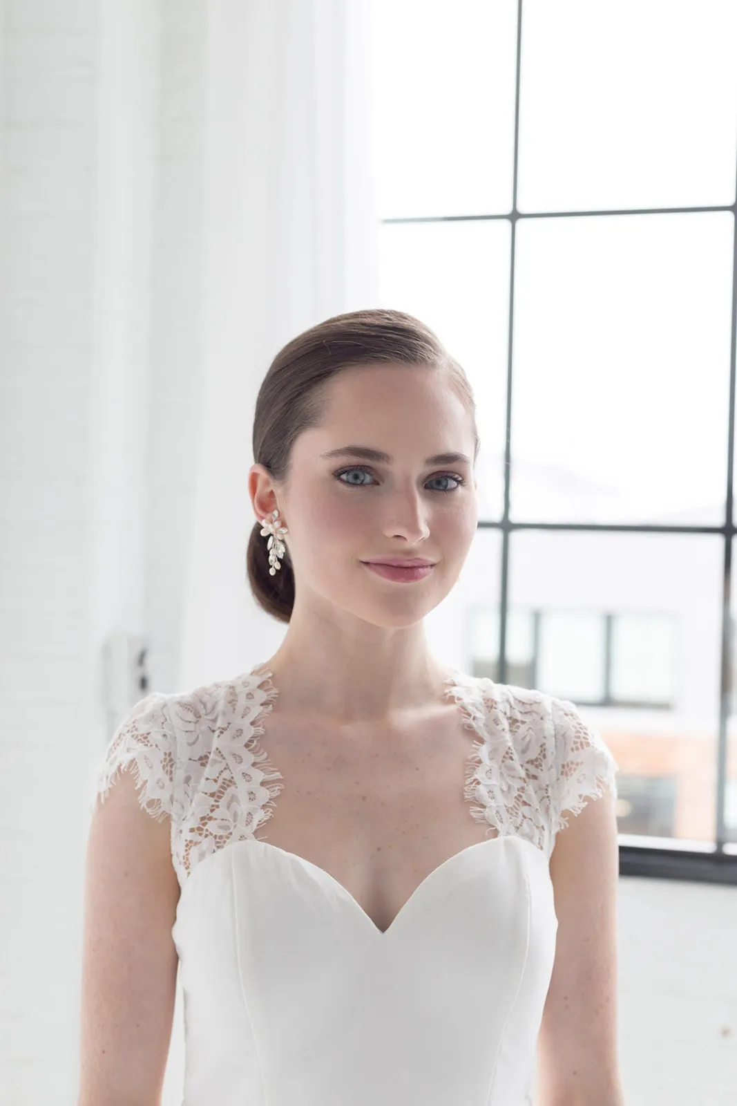 Amelia Freshwater Pearl Wedding Earrings