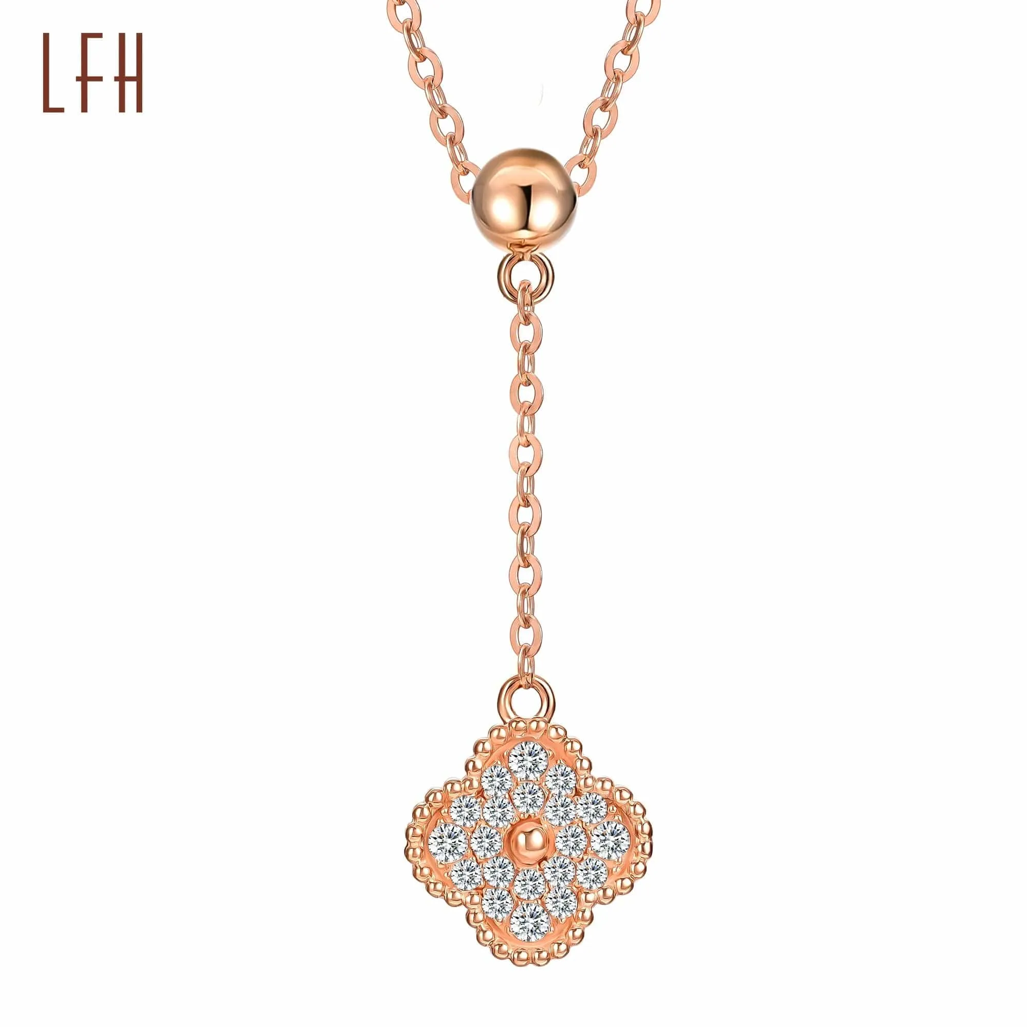 Bella Clover Necklace 18K Solid Gold
