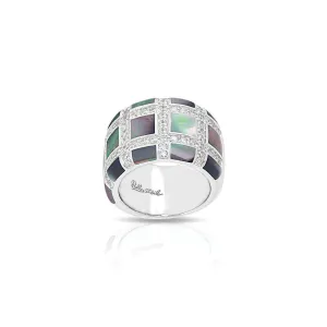 Belle Etoile Regal Mother-of-Pearl Ring - Black Mother-of-Pearl