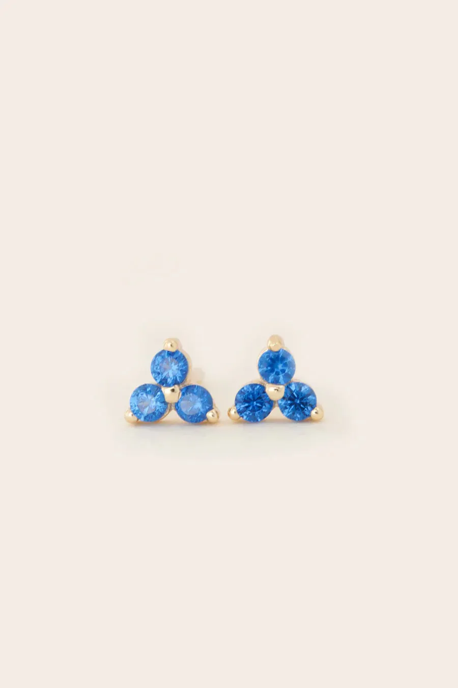 BIRTHSTONE STUDS- September/Sapphire