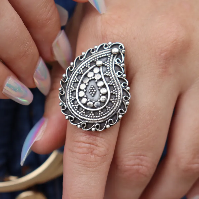 Boheme Swirl Sterling Silver Ring