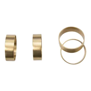 Brass Napkin Rings In Box Set of Four