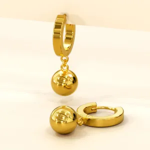 Brilliant Ball Huggie Earrings