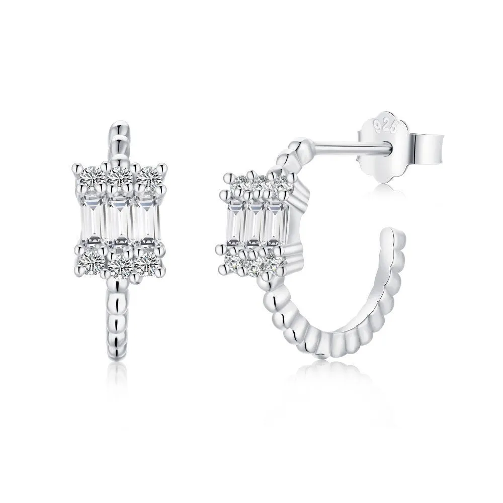 Brilliant cut earrings