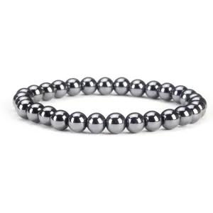 Cherry Tree Collection | Stretch Bracelet | 6mm Beads (Hematite)
