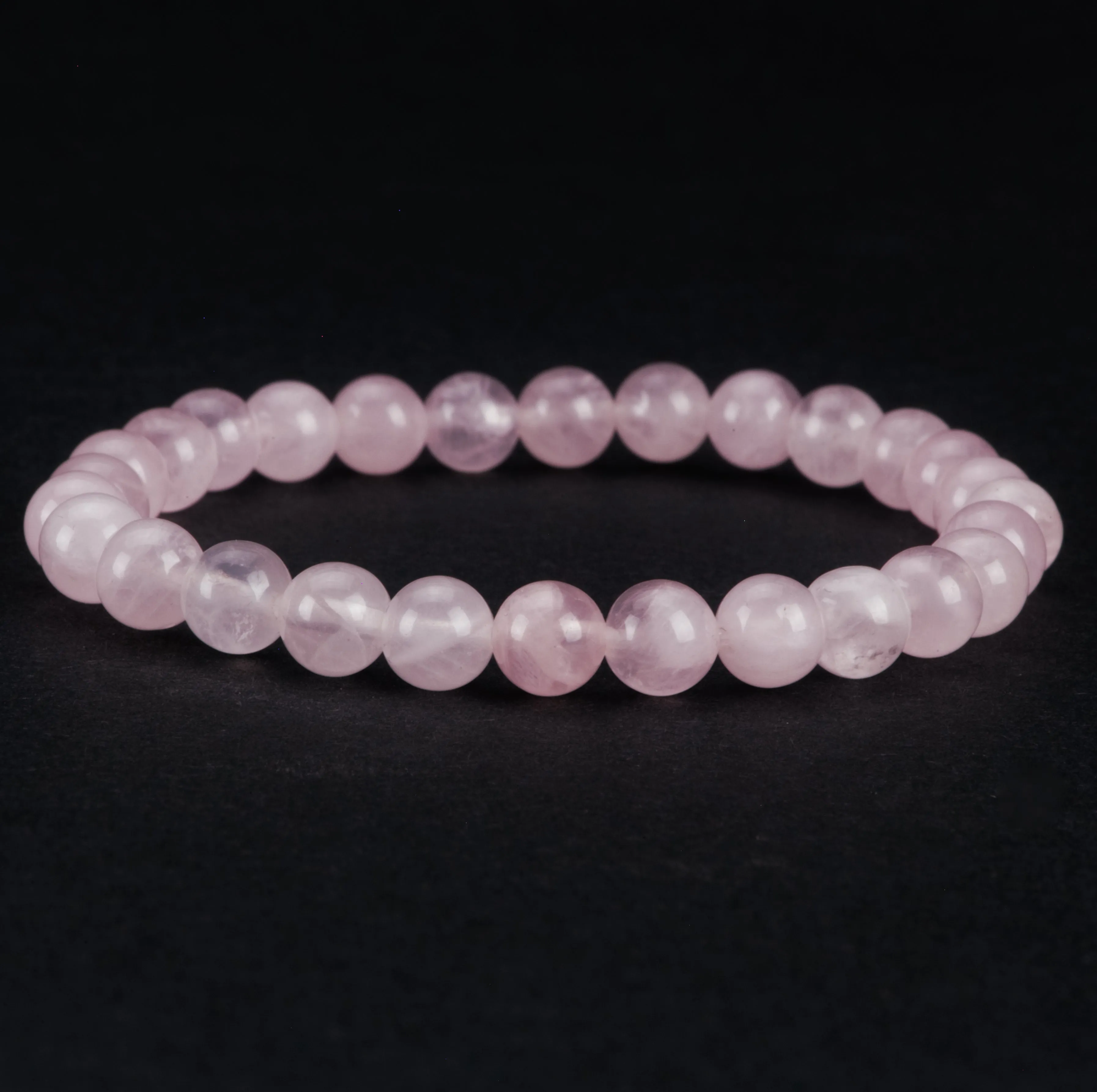 Cherry Tree Collection | Stretch Bracelet | 6mm Beads (Madagascar Rose Quartz)