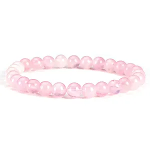 Cherry Tree Collection | Stretch Bracelet | 6mm Beads (Madagascar Rose Quartz)