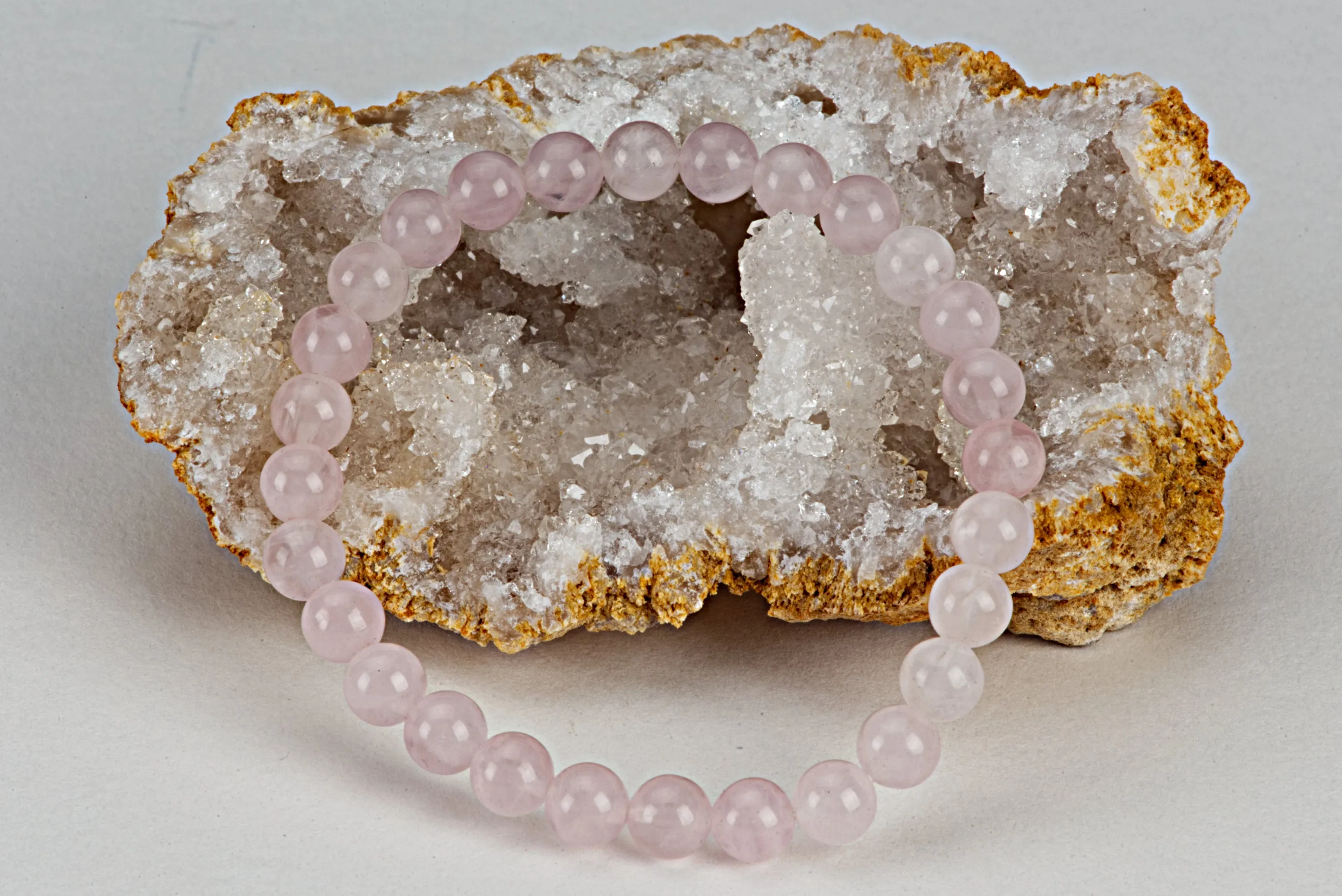 Cherry Tree Collection | Stretch Bracelet | 6mm Beads (Madagascar Rose Quartz)