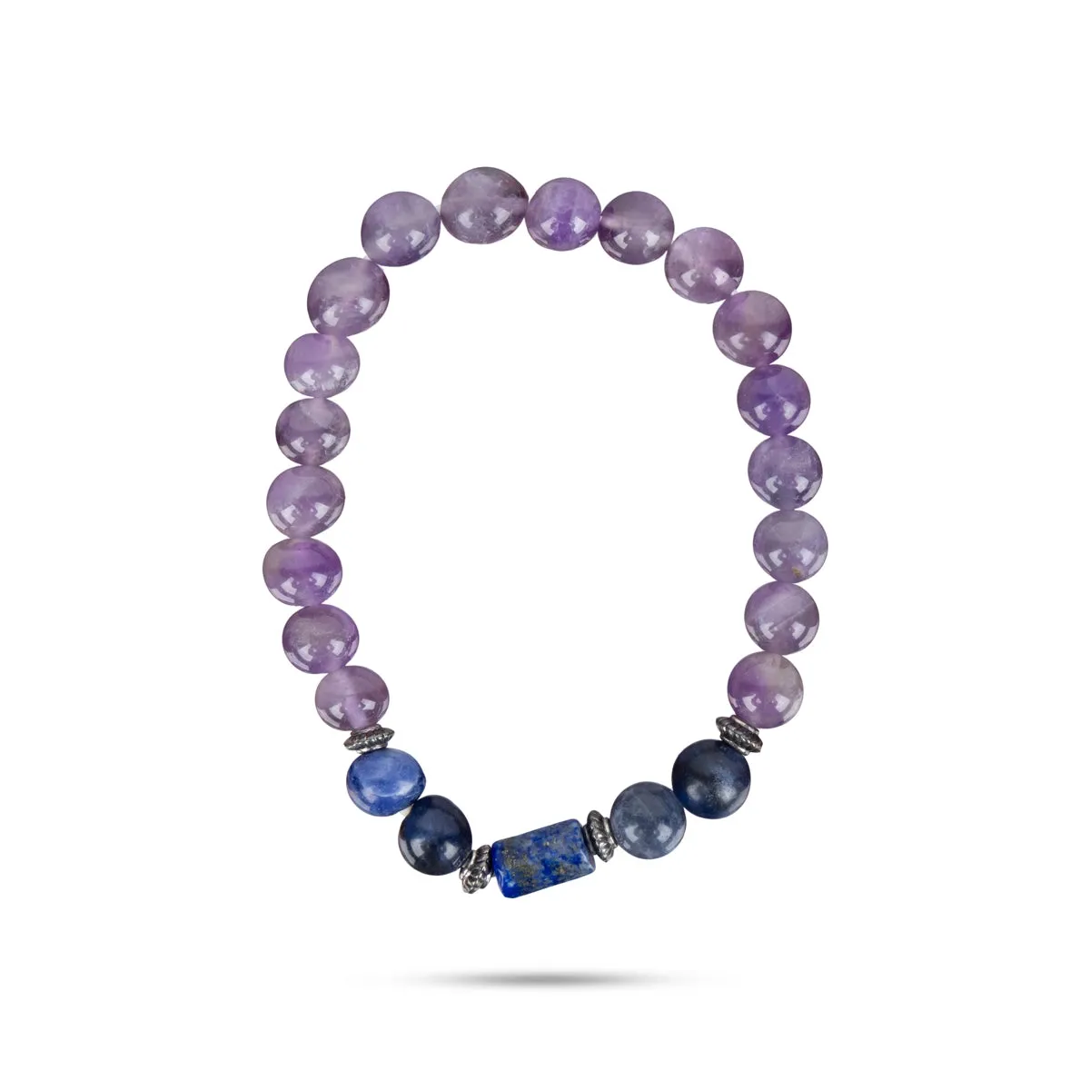 Crystal Bracelet - 2.5 Inches | Semi Precious Stone Hand Band/Crystal Bead Hand Bracelet for Capricorn Zodiac