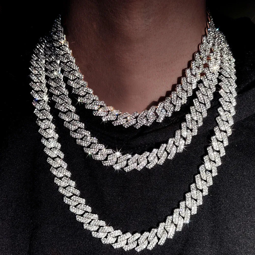 Cuban Chain Iced Jewelry Set