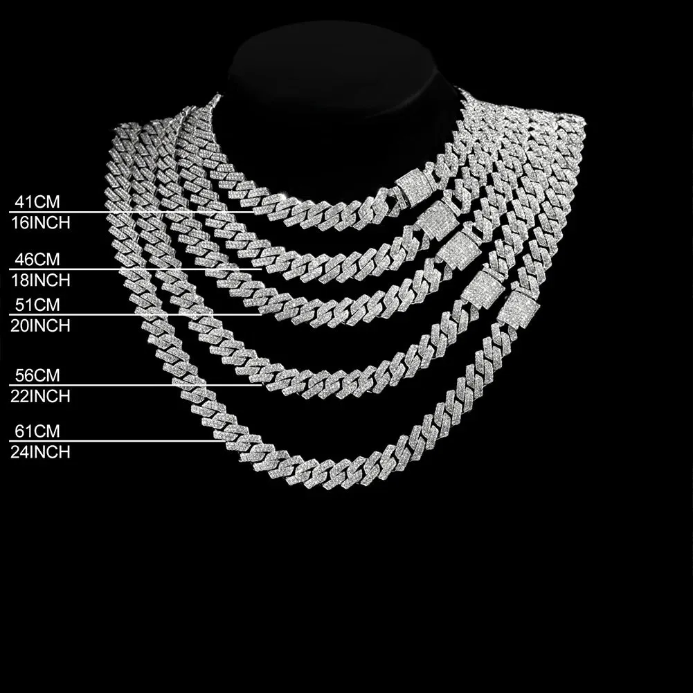 Cuban Chain Iced Jewelry Set