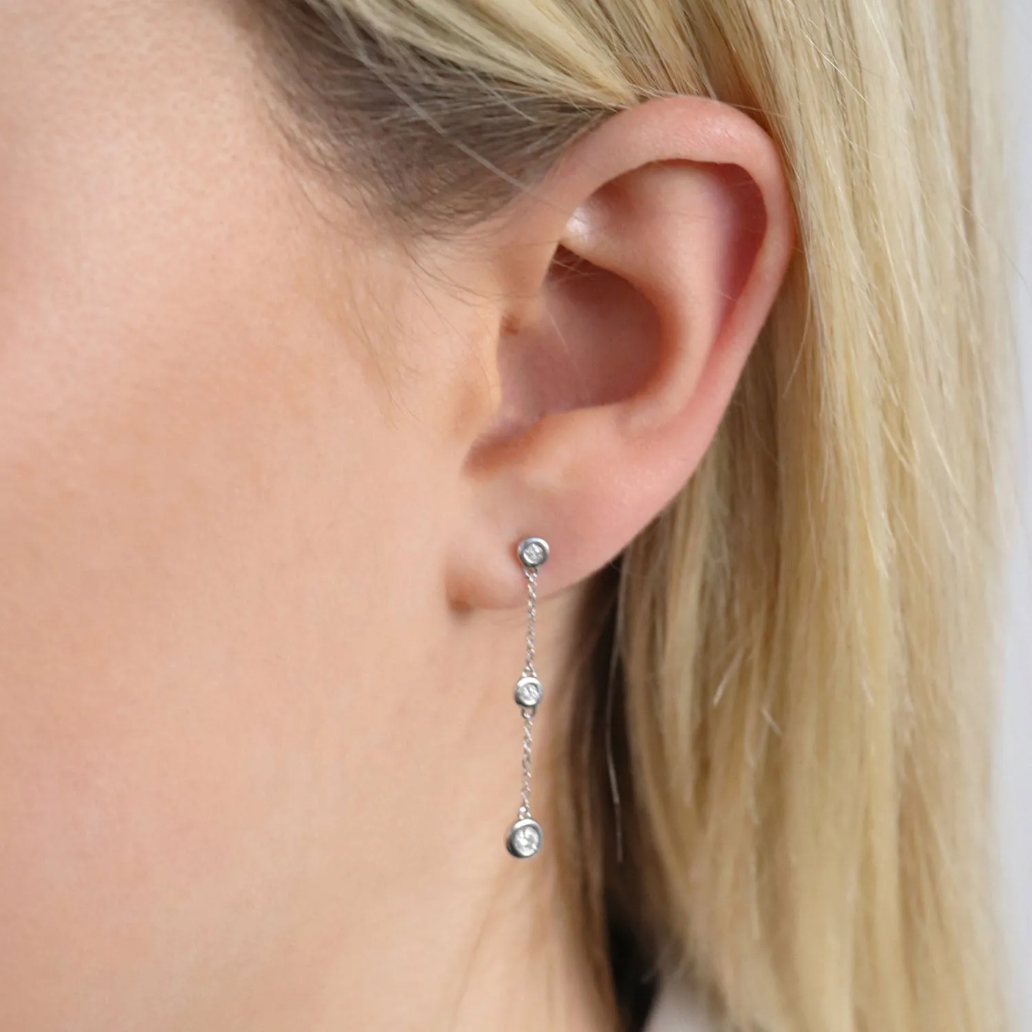 Diamond Drop Earrings
