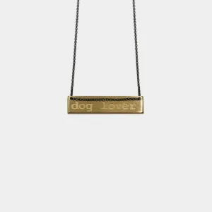 Dog lover - necklace - gold plated