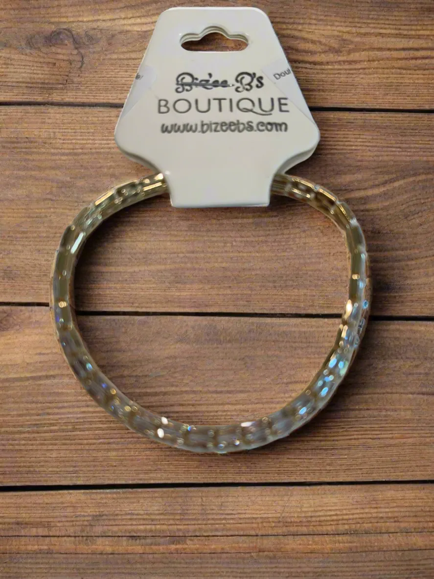 Double Crystal Baguette Rhinestone Bracelet