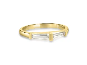 Double Tapered Baguette Diamond Ring