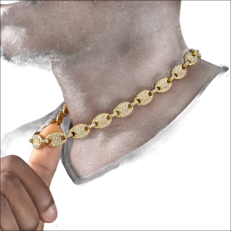 Exquisite Coffee Bean Link Necklaces