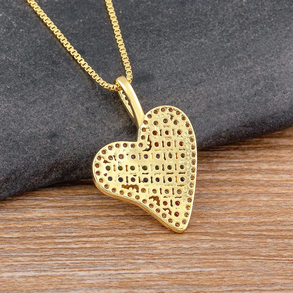 Exquisite Fashion Creative Irregular Heart Necklace Love Pendant