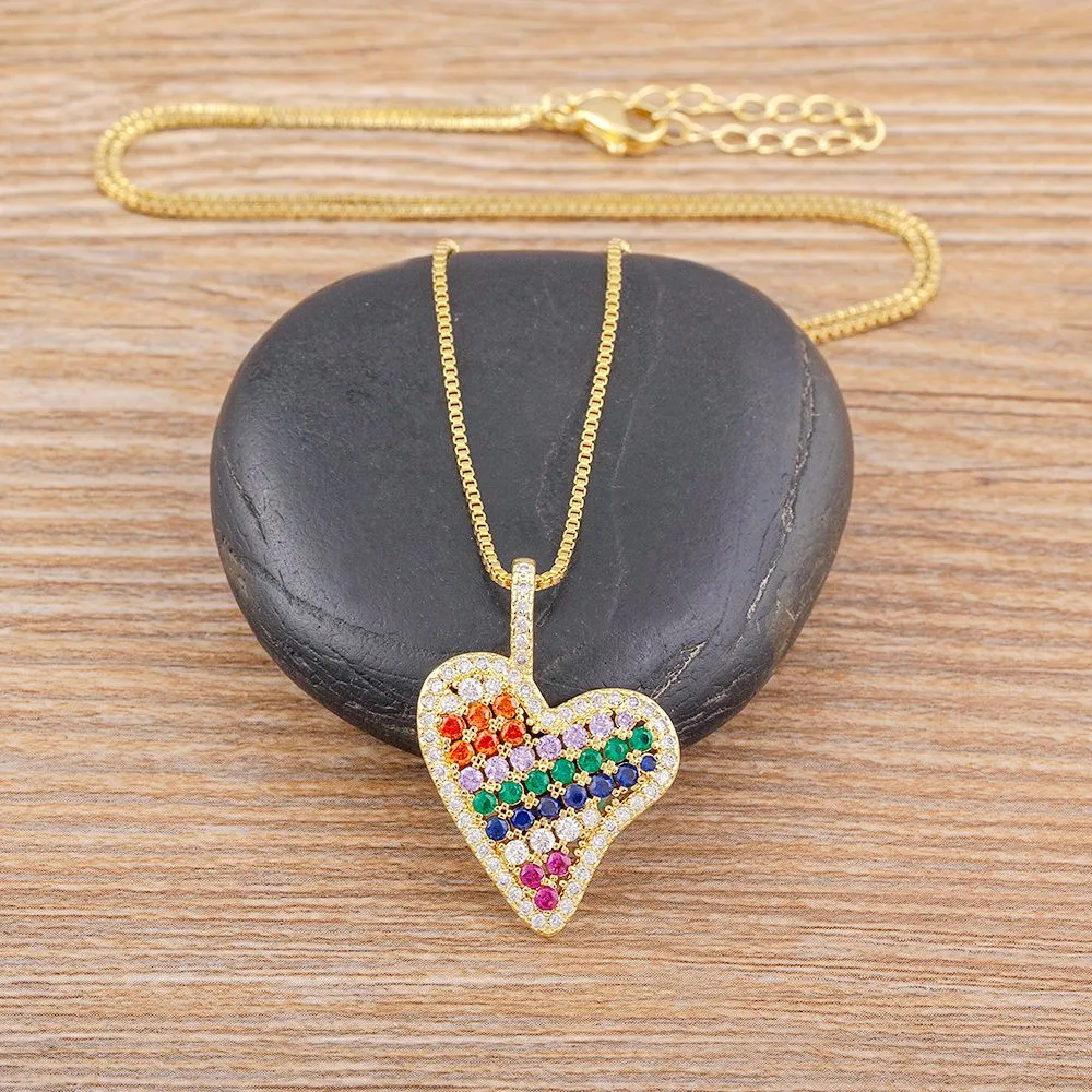 Exquisite Fashion Creative Irregular Heart Necklace Love Pendant