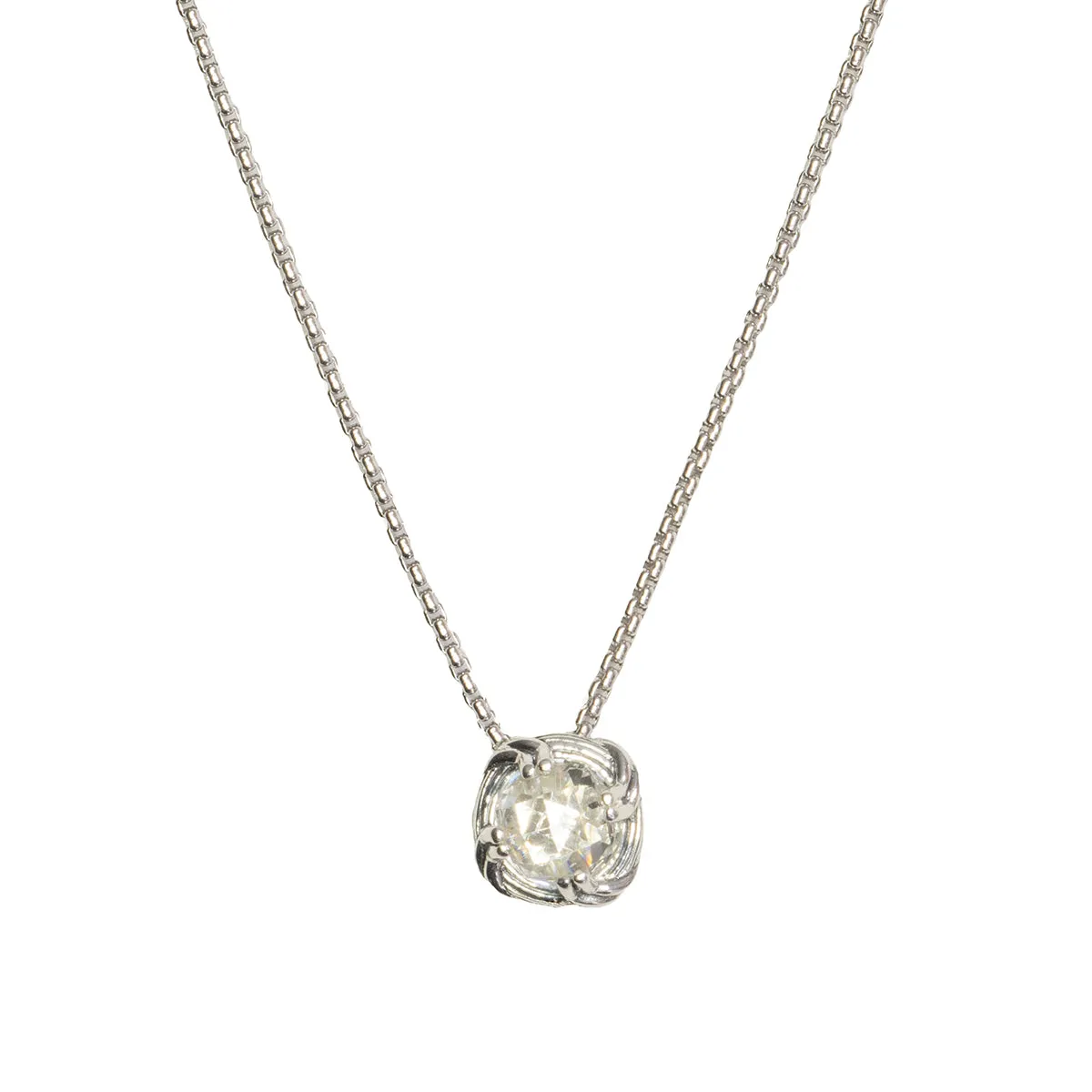 Fantasies White Topaz Necklace in sterling silver 6mm