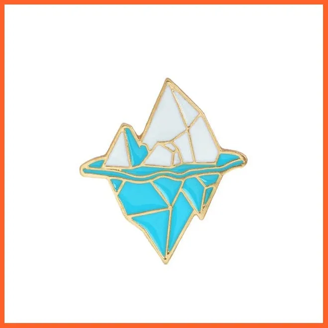 Fashion Rainbow Enamel Lapel Cartoon Pins | Fruits Food Mix Brooch Badges