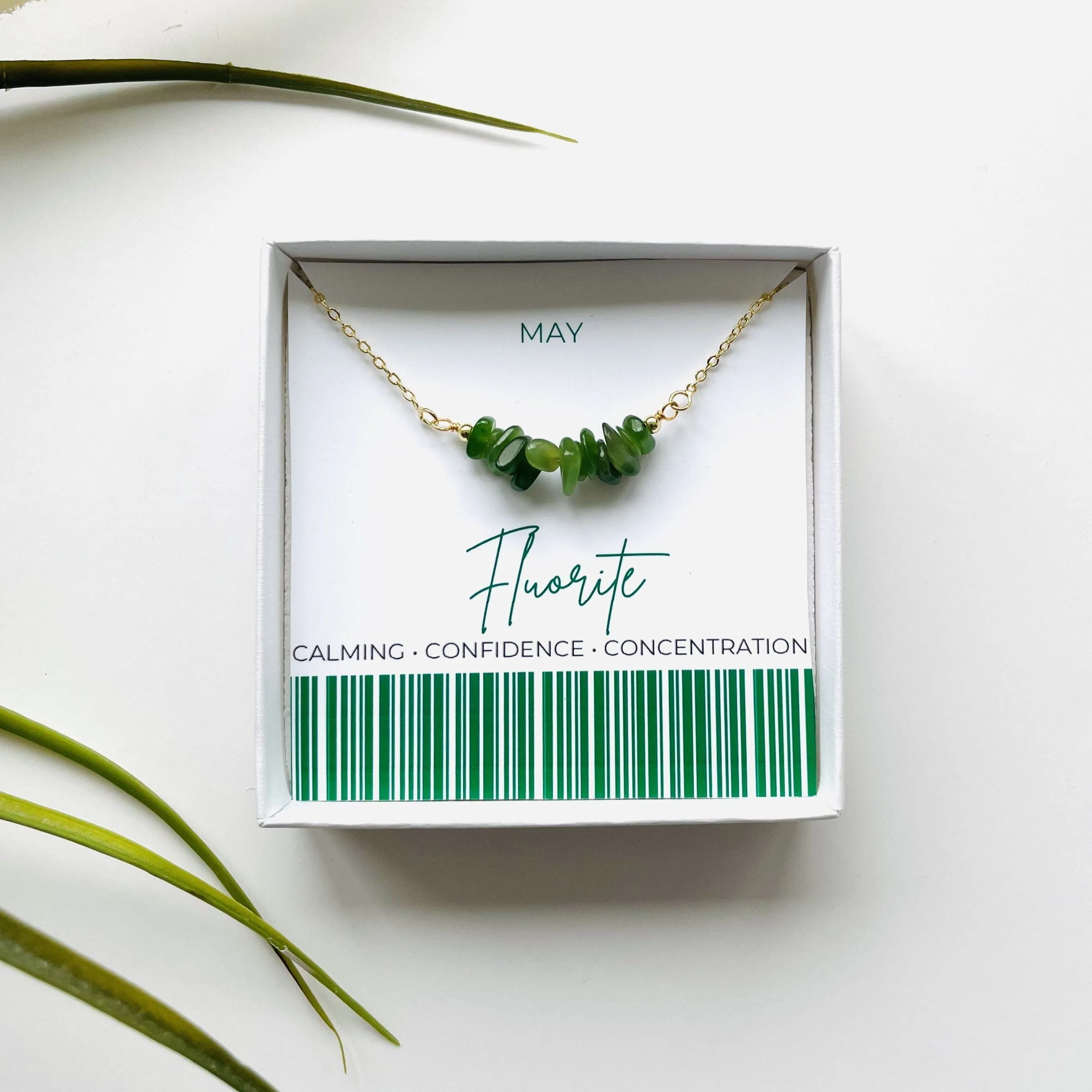 Fluorite - May Birthstone Necklace