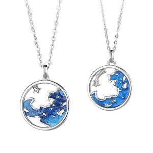 Friendship Necklaces Set for 2 Galaxy Theme