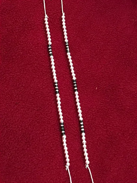 Graceful Silver Color Anklets With Beads Design For Women