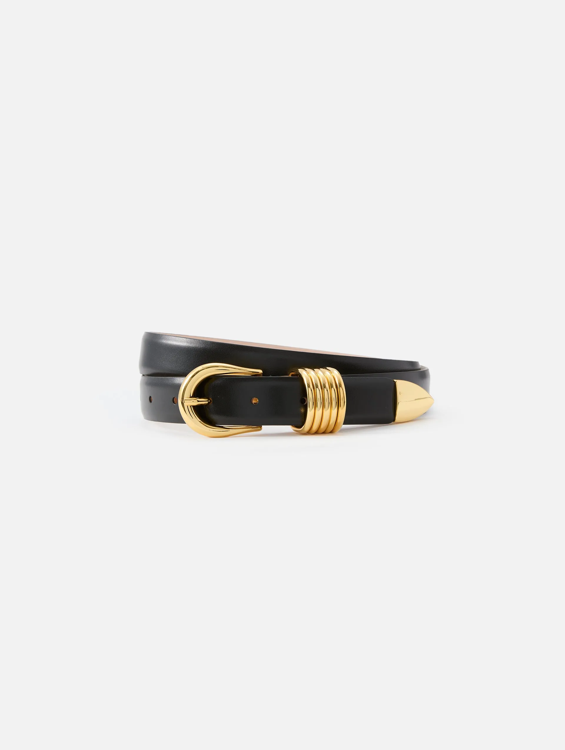 Hollyhock Gold Polished Belt