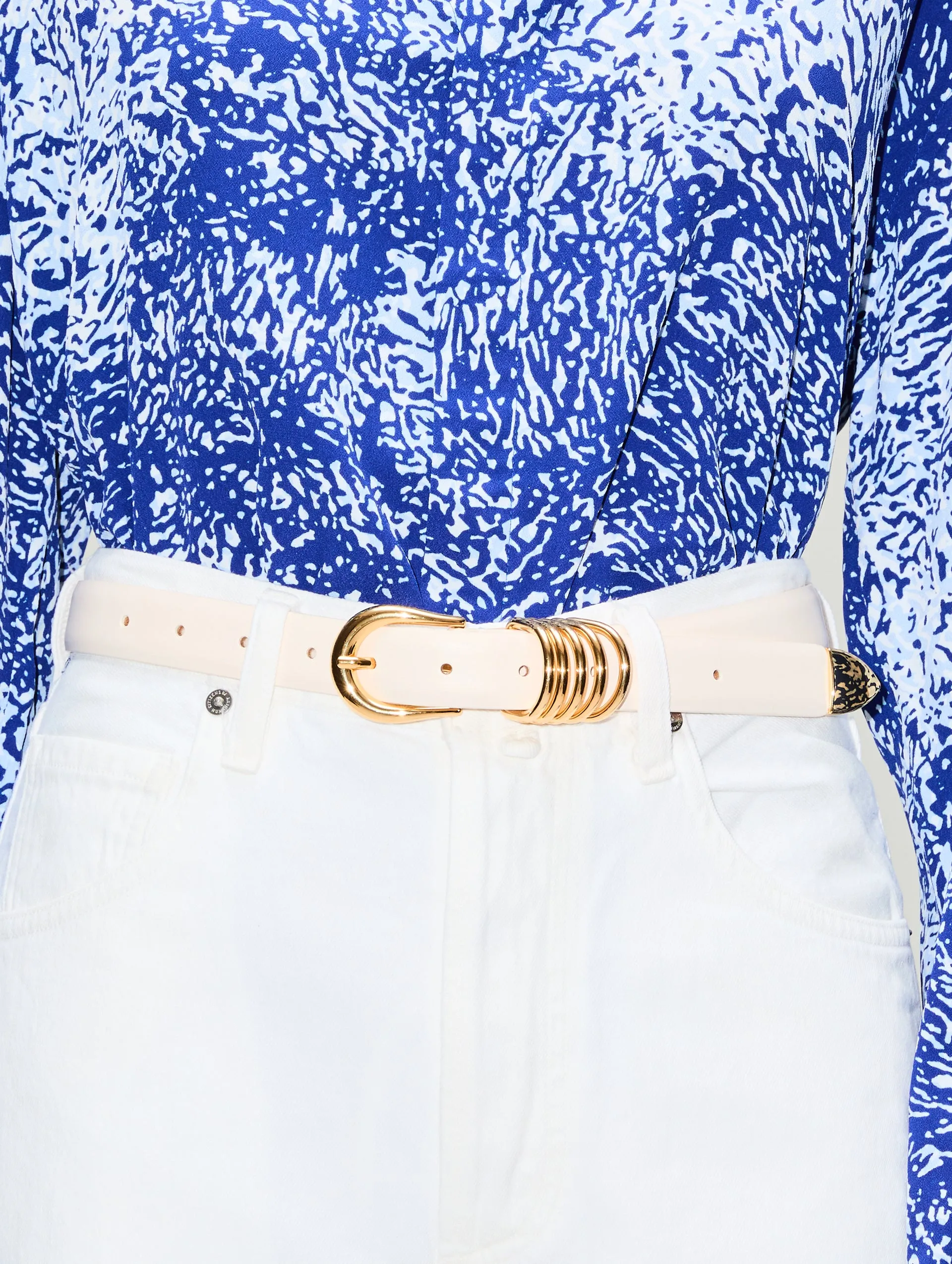 Hollyhock Gold Polished Belt