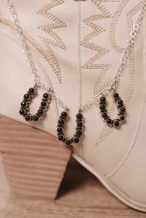 Horseshoe Trio Stone Necklaces