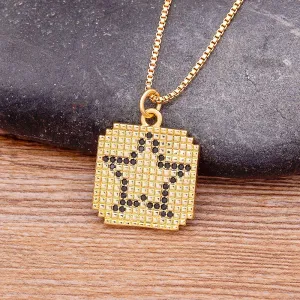 Hot Sale Exquisite Star Shape Charms Pendant Necklaces