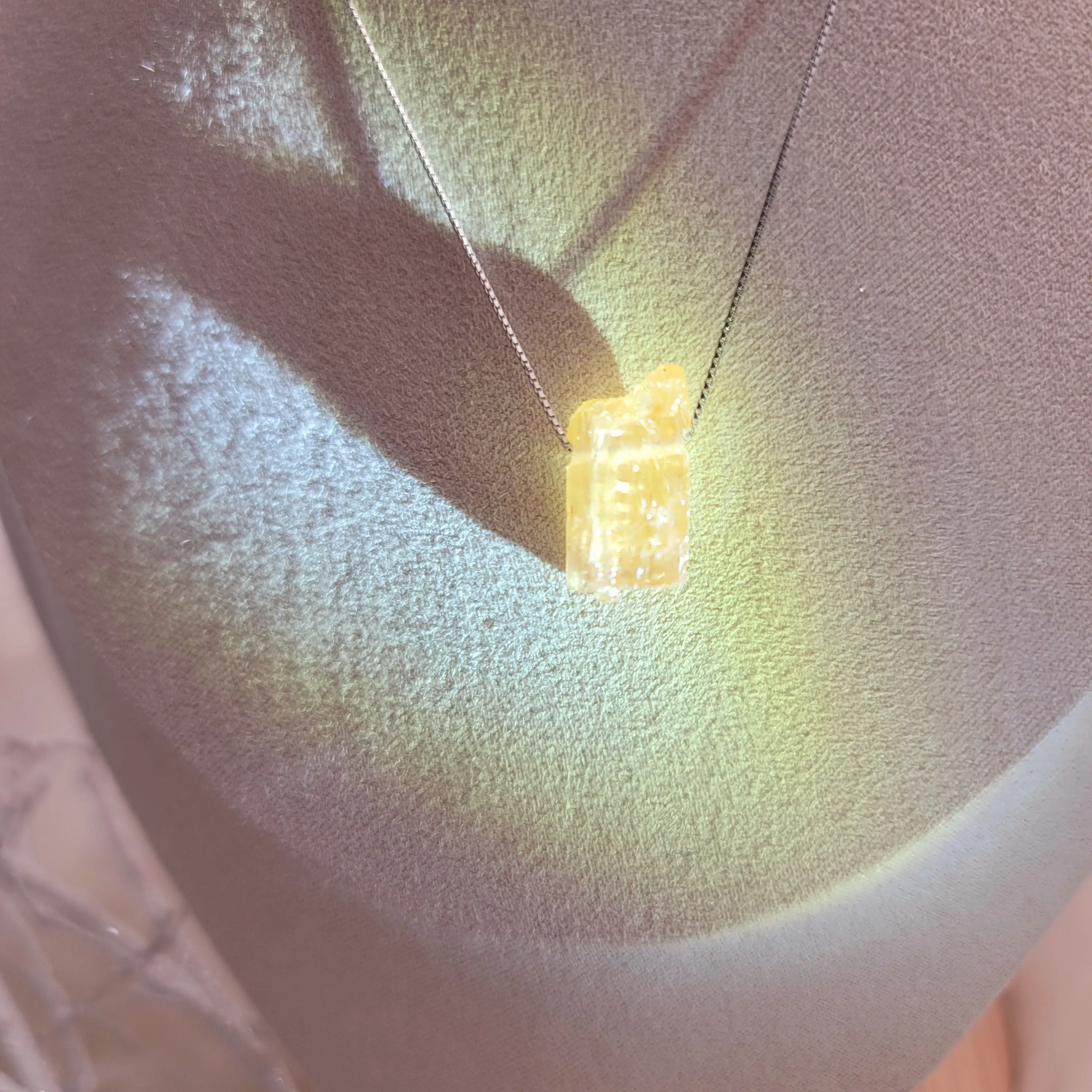 Imperial Topaz Necklace for Creativity, Manifesting Abundance and Strength