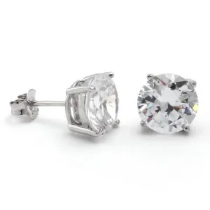 KING ICE: Brilliant Cut Stud Earrings 7mm