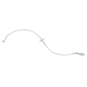 Lafonn 0.47 CTW Sideways Cross Bracelet