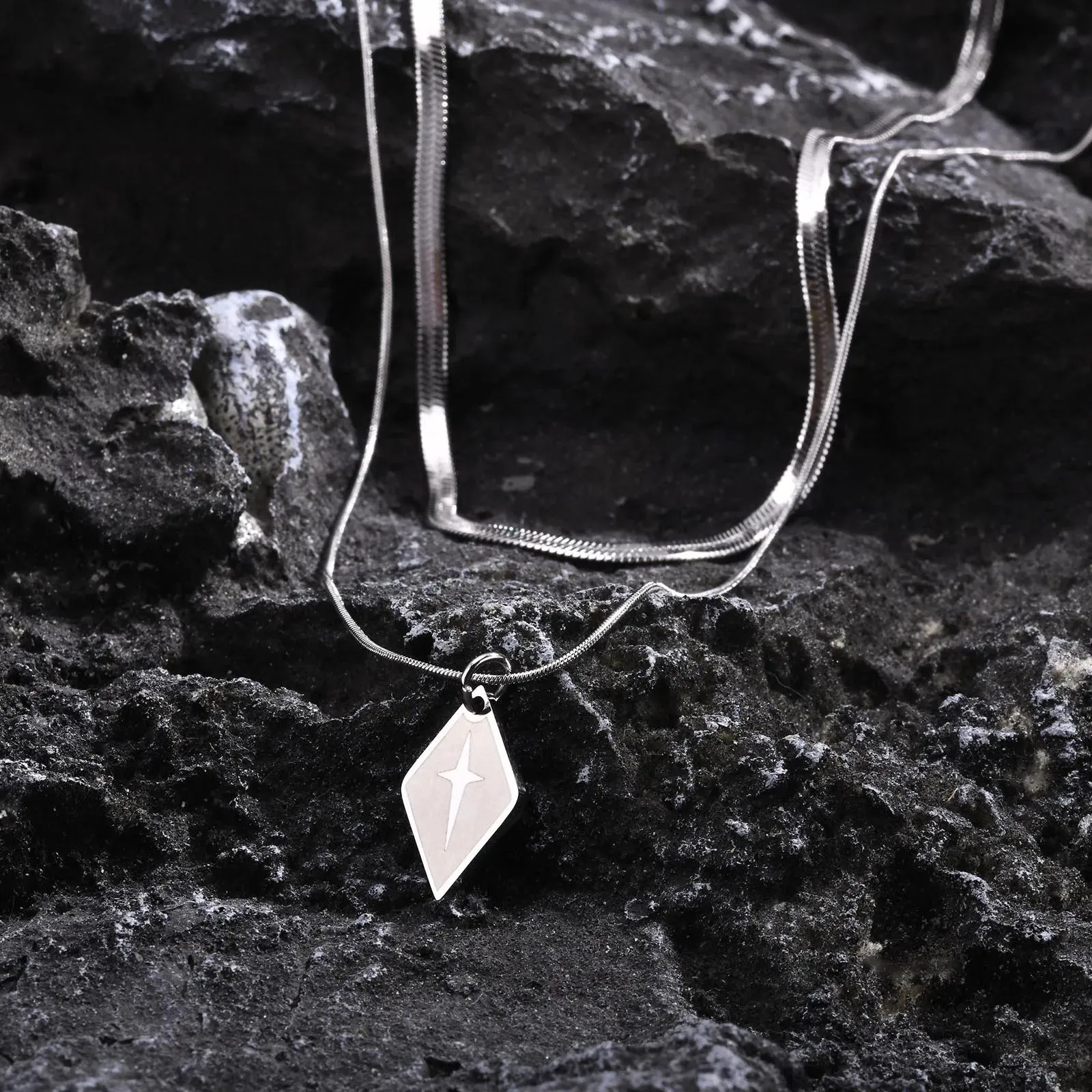 Layered Snake Chain Necklace for Men Boys