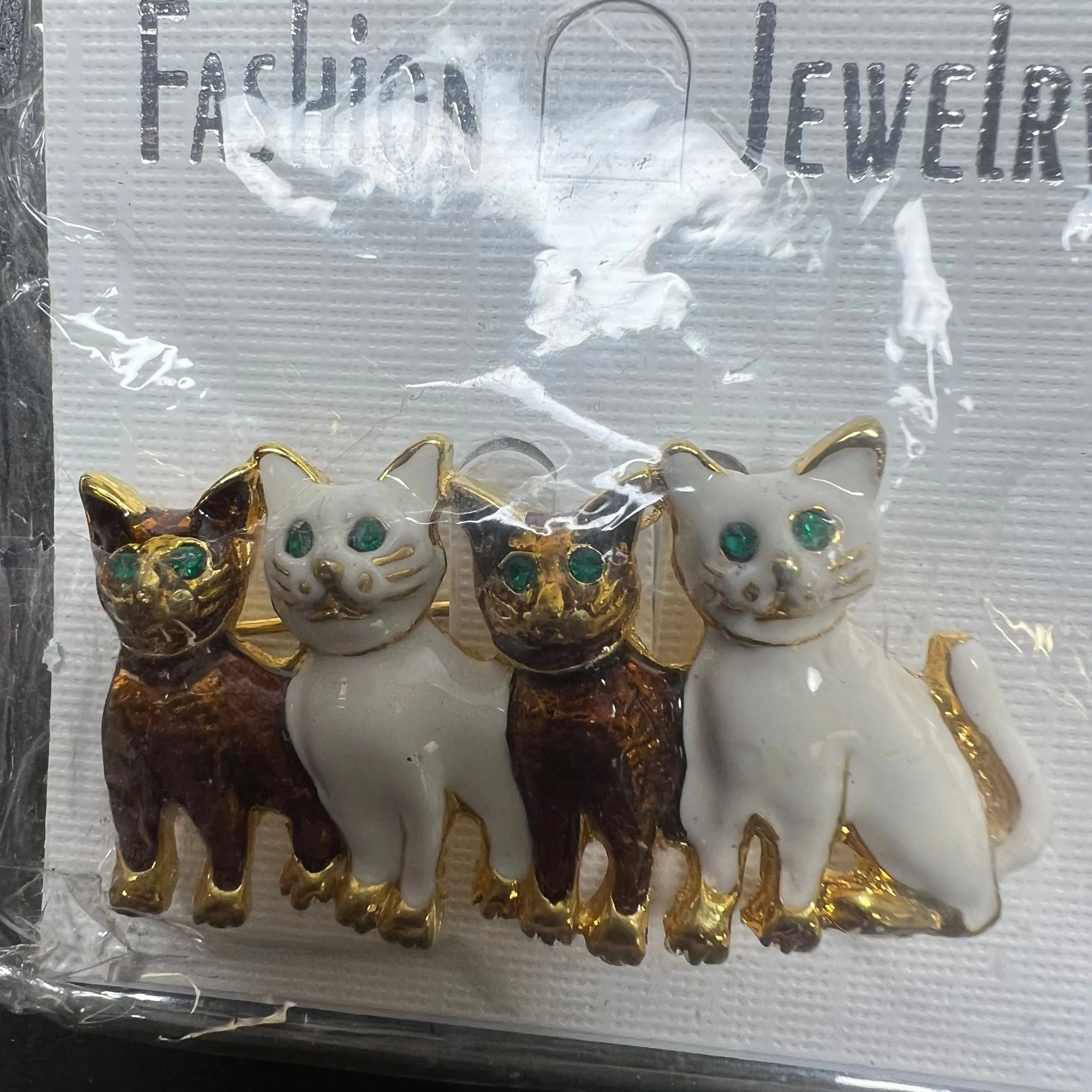 Lot of 10 Assorted Living Creatures Insects Gold Tone Bling Brooches