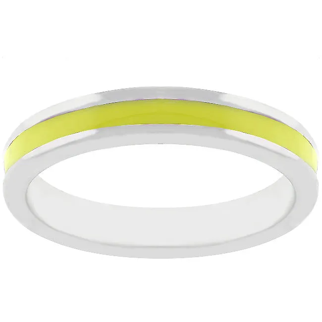 LOVCIA Eternal Sunshine Yellow Enamel Ring