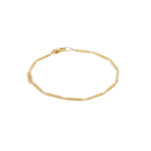Marco Bicego Uomo Collection 18K Yellow Gold Coil Station Link Bracelet