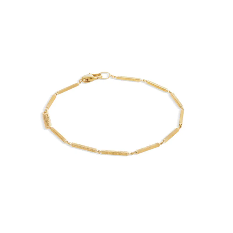 Marco Bicego Uomo Collection 18K Yellow Gold Coil Station Link Bracelet