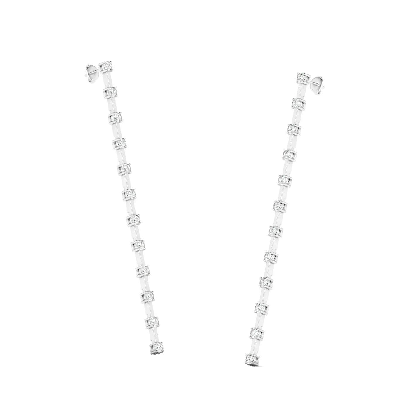 Mini Orbit Diamond Drop Earrings