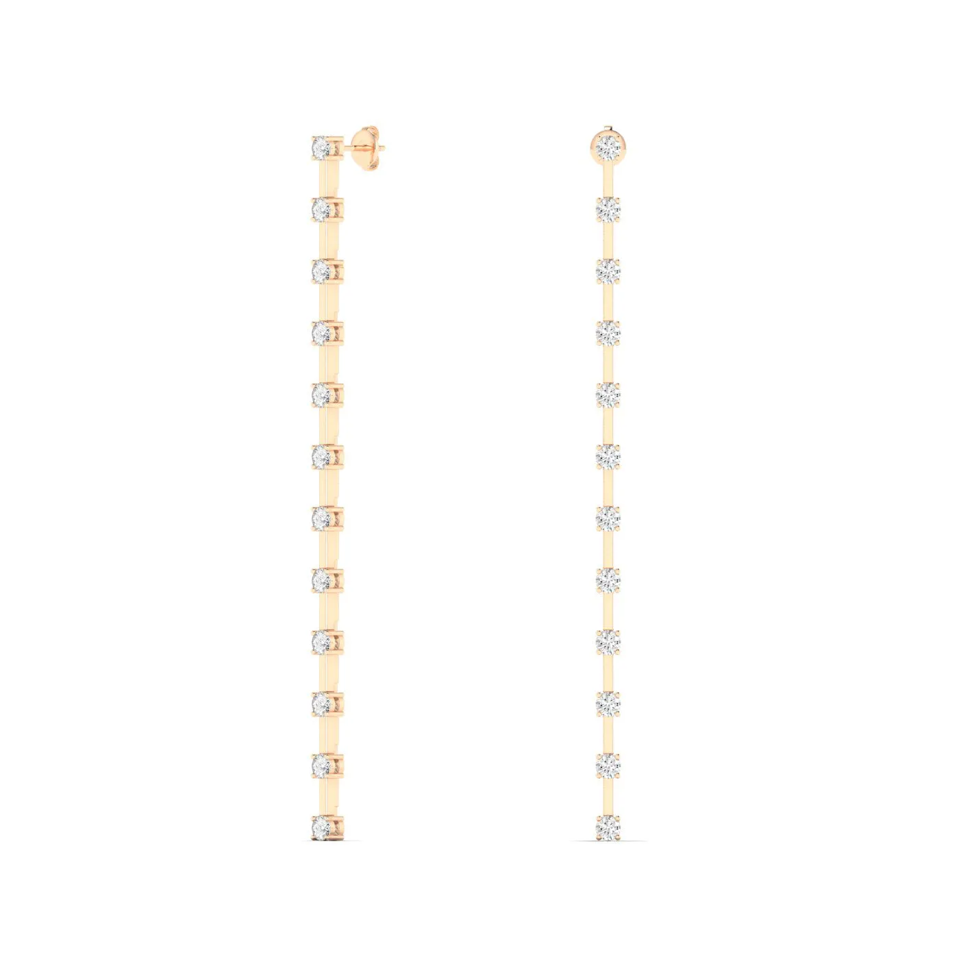 Mini Orbit Diamond Drop Earrings